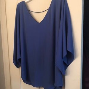 Flowy blue top